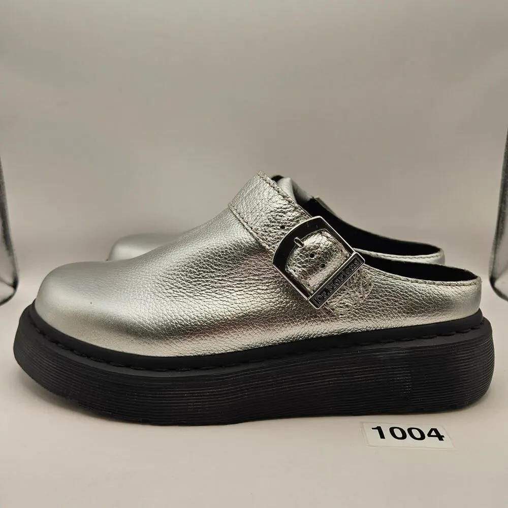 DR MARTENS SILVER LAKETEN MEN'S 9 WOMEN'S 10 EUR 42 SLINGBACK PLATFORM SANDALS